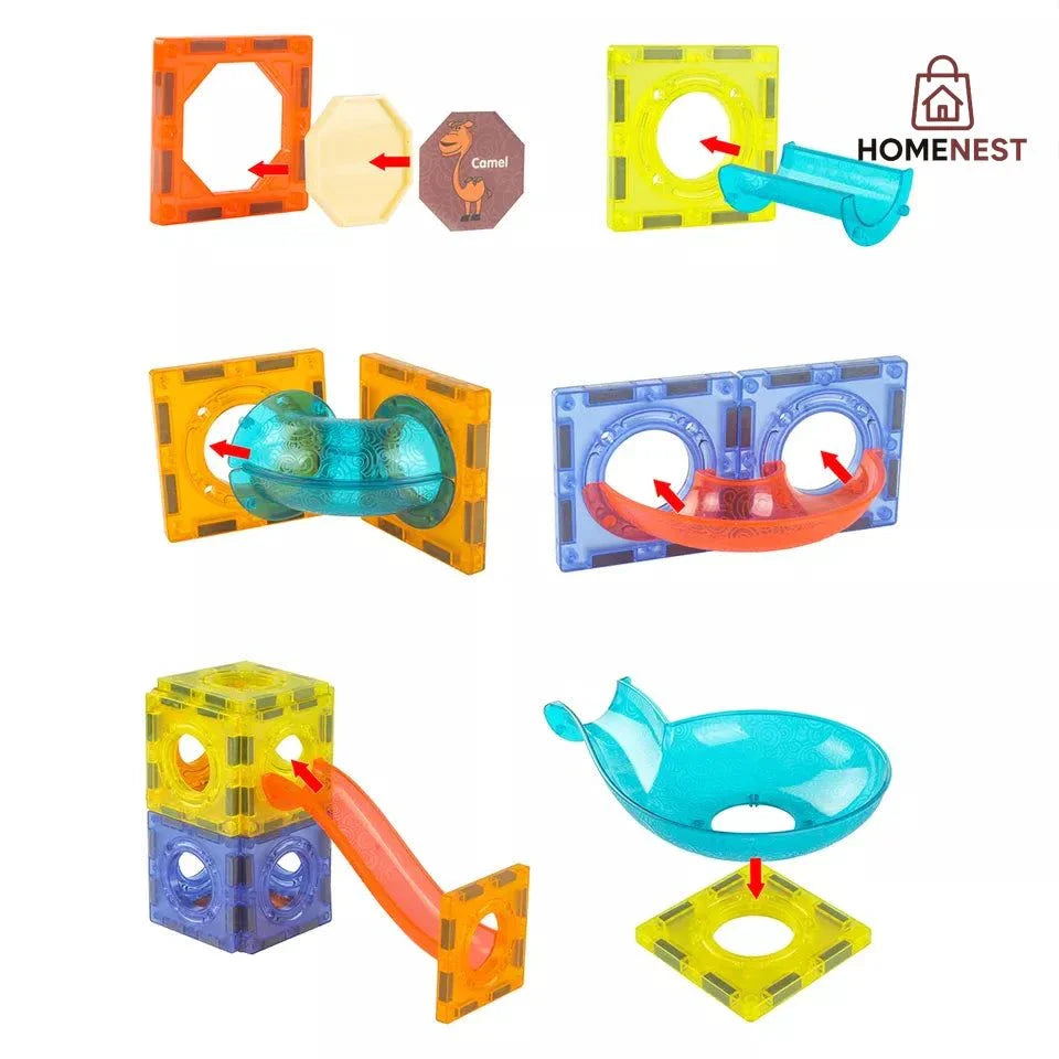 75 Pcs 3D Light Magnetic Tile Blocks