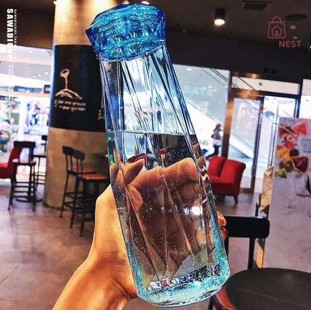 DIAMOND GLASS BOTTLE
