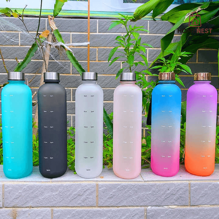 Acrylic Water Bottle (1000ml) - Random