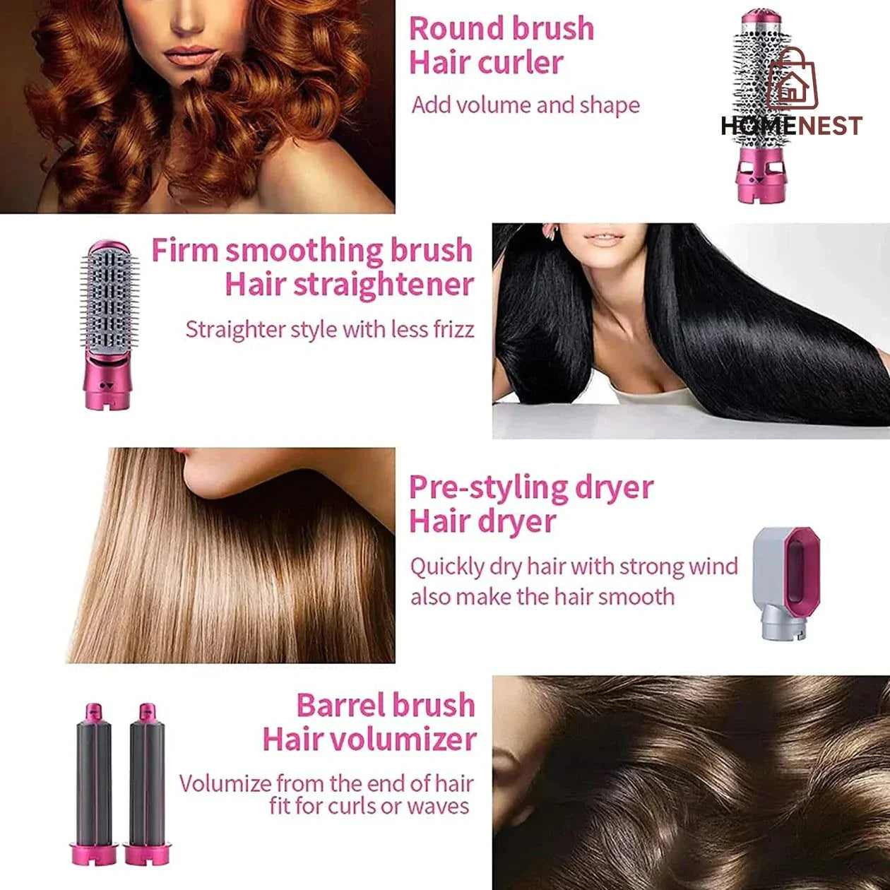 5 in 1 Hair Dryer Styling Tool