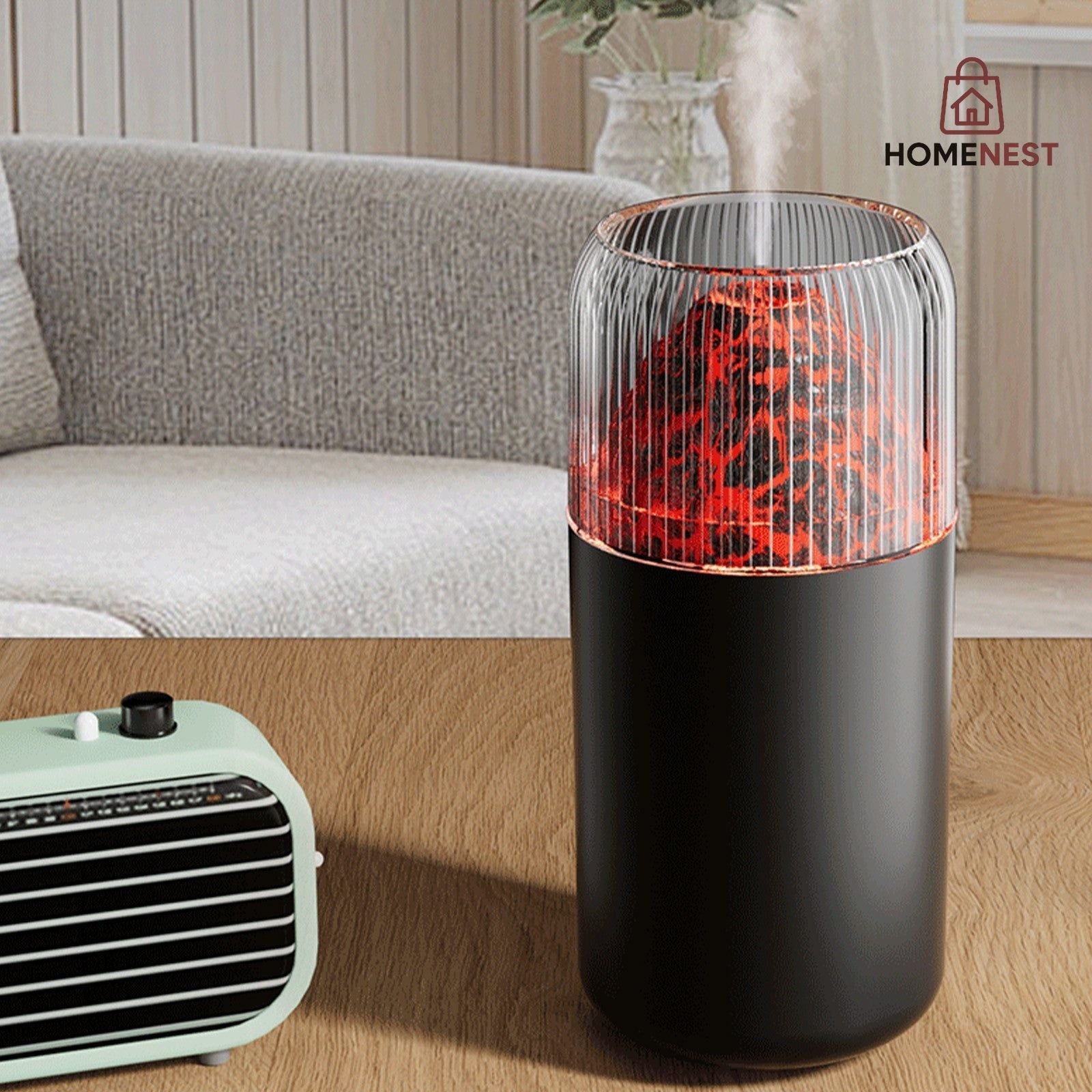 USB Portable Super Quiet Volcano Humidifier Diffuser 350ml