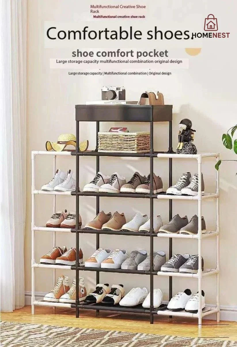 Double Row Shoe Rack