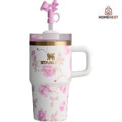 STANLEY X LOVE SHACK FANCY TUMBLER QUENCHER 14OZ - RIBBON ROSA