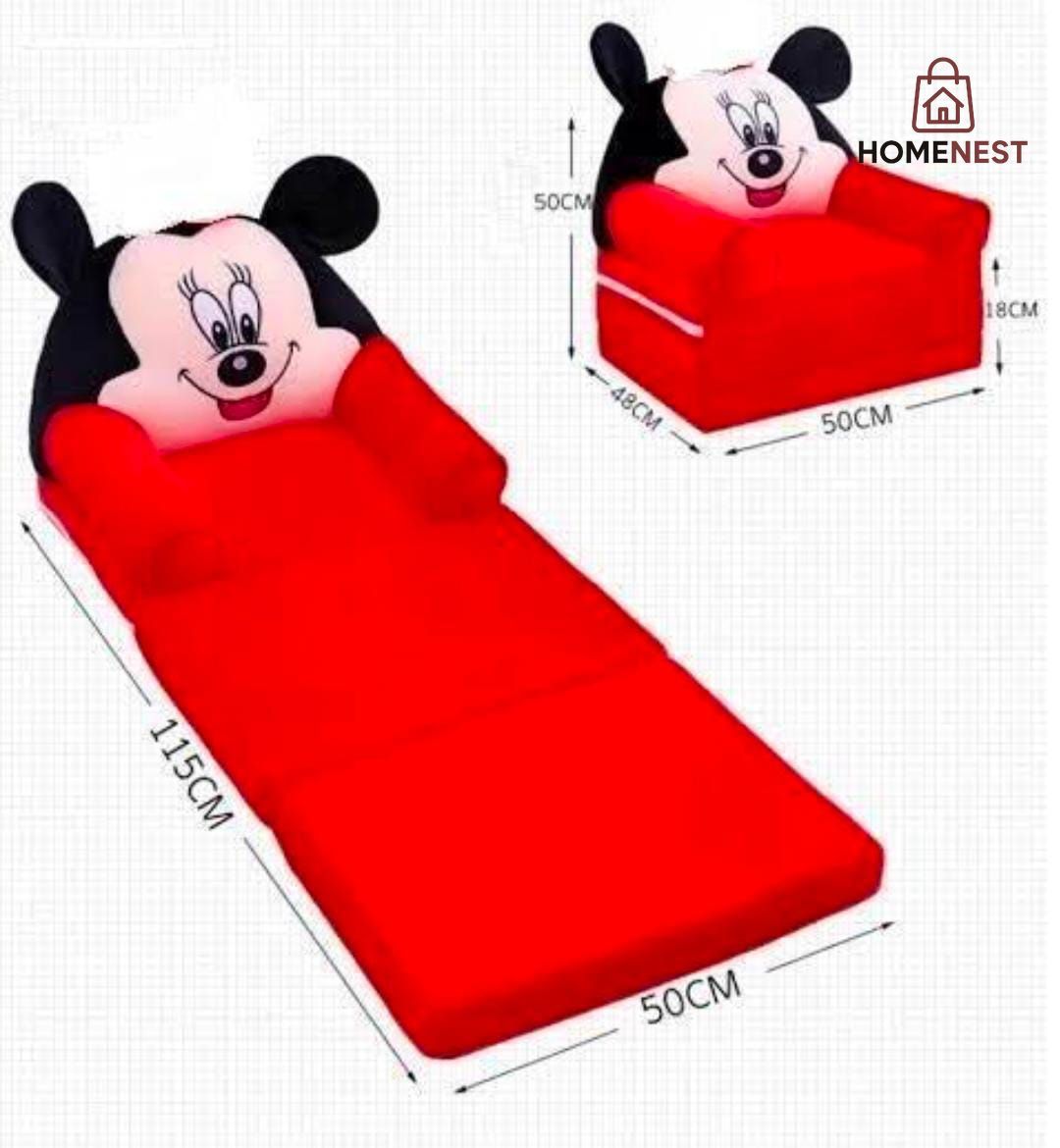 3 layers Kids Folding Sofa Cum Bed