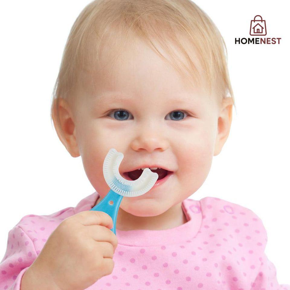 Pack of 2U Shaped Toothbrush for Children