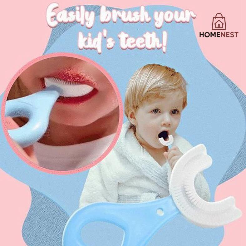Pack of 2U Shaped Toothbrush for Children
