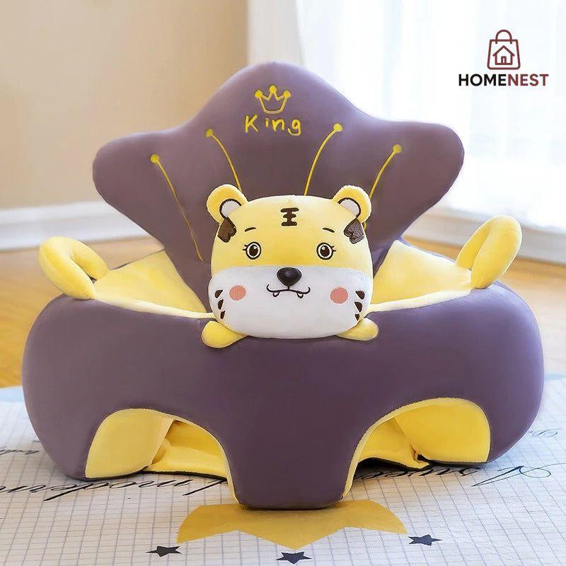Learn to Sit with Back Support Baby Character Floor Seat with Side Handles