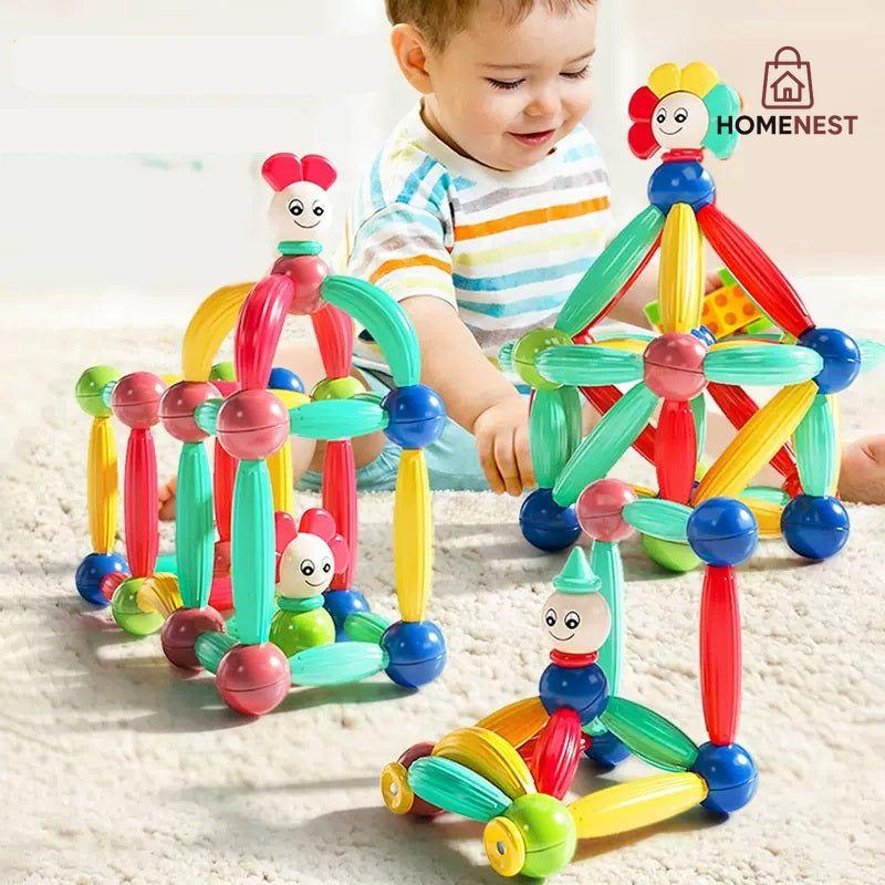 52 PCS Variety Three-dimensional Magnetic Building Blocks