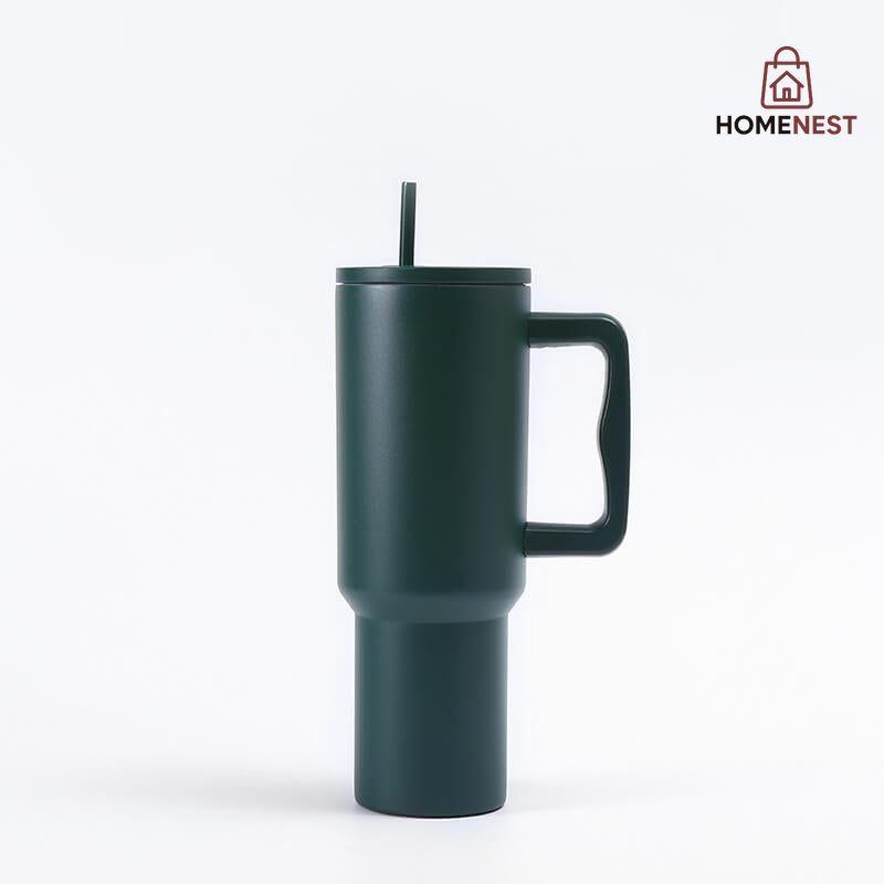 40OZ INSULATED STAINLESS STEEL TUMBLER - DARK GREEN