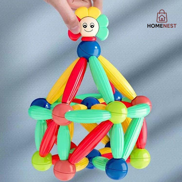 52 PCS Variety Three-dimensional Magnetic Building Blocks