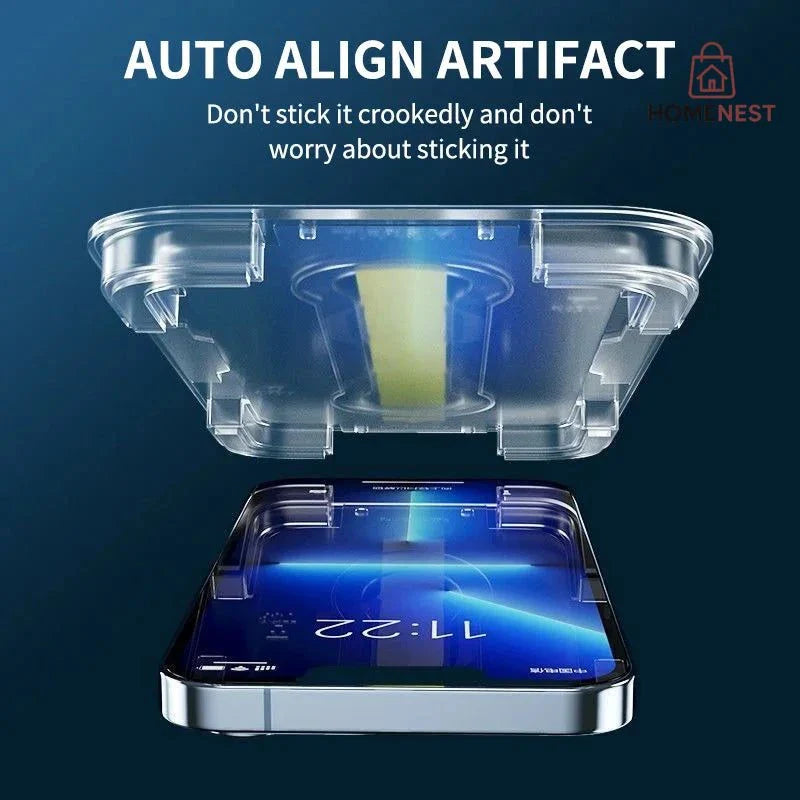 iPhone Glass Screen Protector With Applying kit