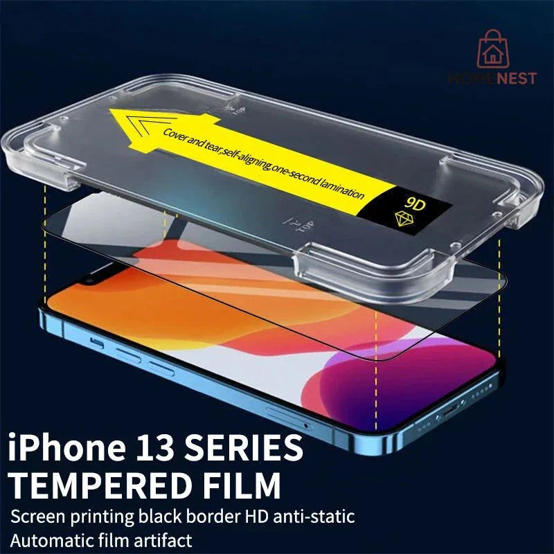 iPhone Glass Screen Protector With Applying kit