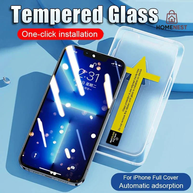 iPhone Glass Screen Protector With Applying kit