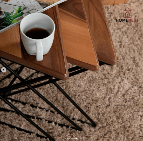 Coffee Table Golden Iron Modern Creative Side Table Apartment Balcony Living Room Bedroom Office Etc.