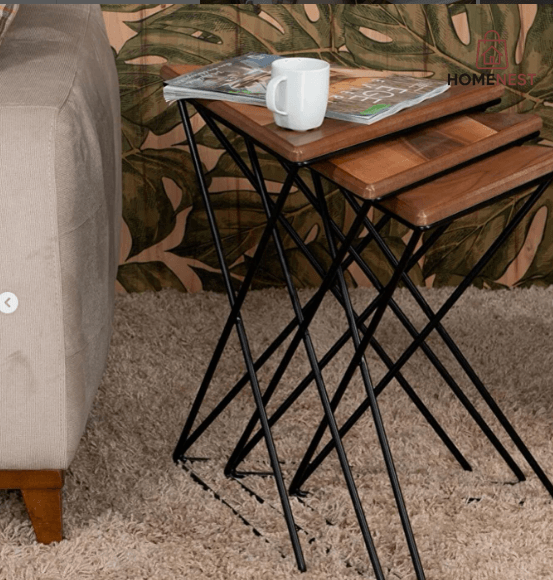 Coffee Table Golden Iron Modern Creative Side Table Apartment Balcony Living Room Bedroom Office Etc.