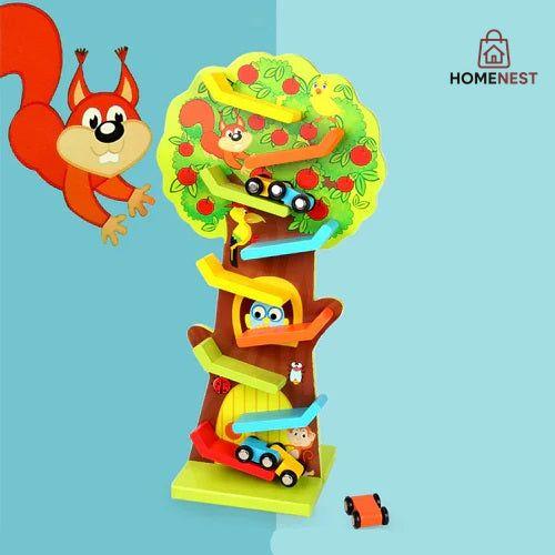 Squirrel Taxiway Wooden Race Track