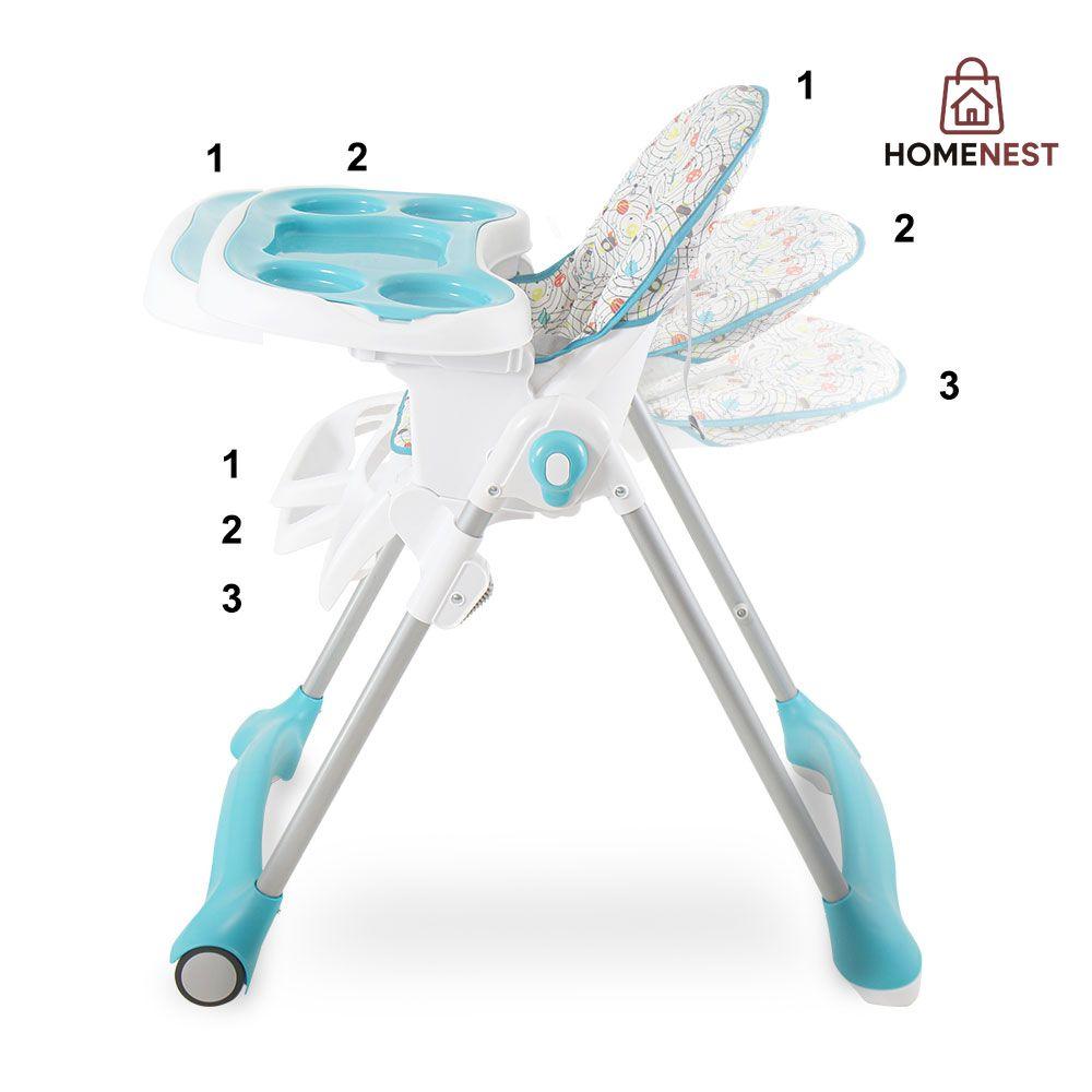 Tinnies Baby Adjustable High Chair - Blue Planet - T029