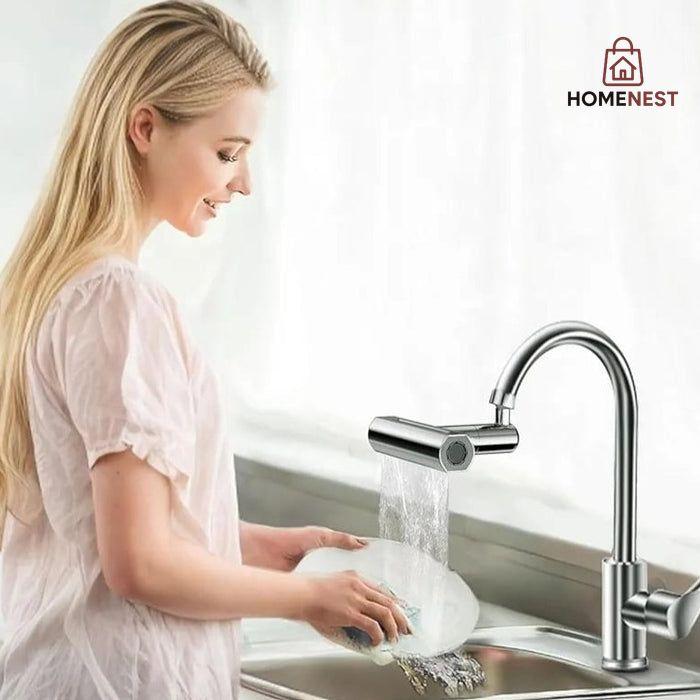 ROTATING WATER FAUCET