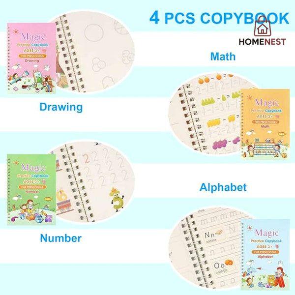 Magic Practice Book for Children -( Pack of 4 )
