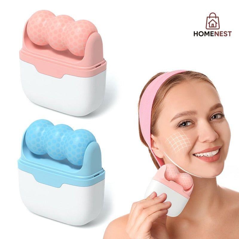 Anti-aging Skin Care Dual Ice Roller For Face Tighten Ice Face Roller