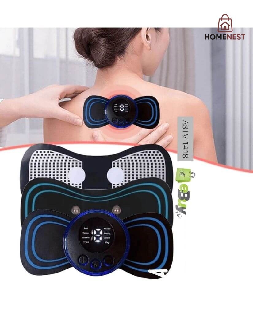 EMS Mini Portable Electric Neck, Back & Body Pain Relief Massager