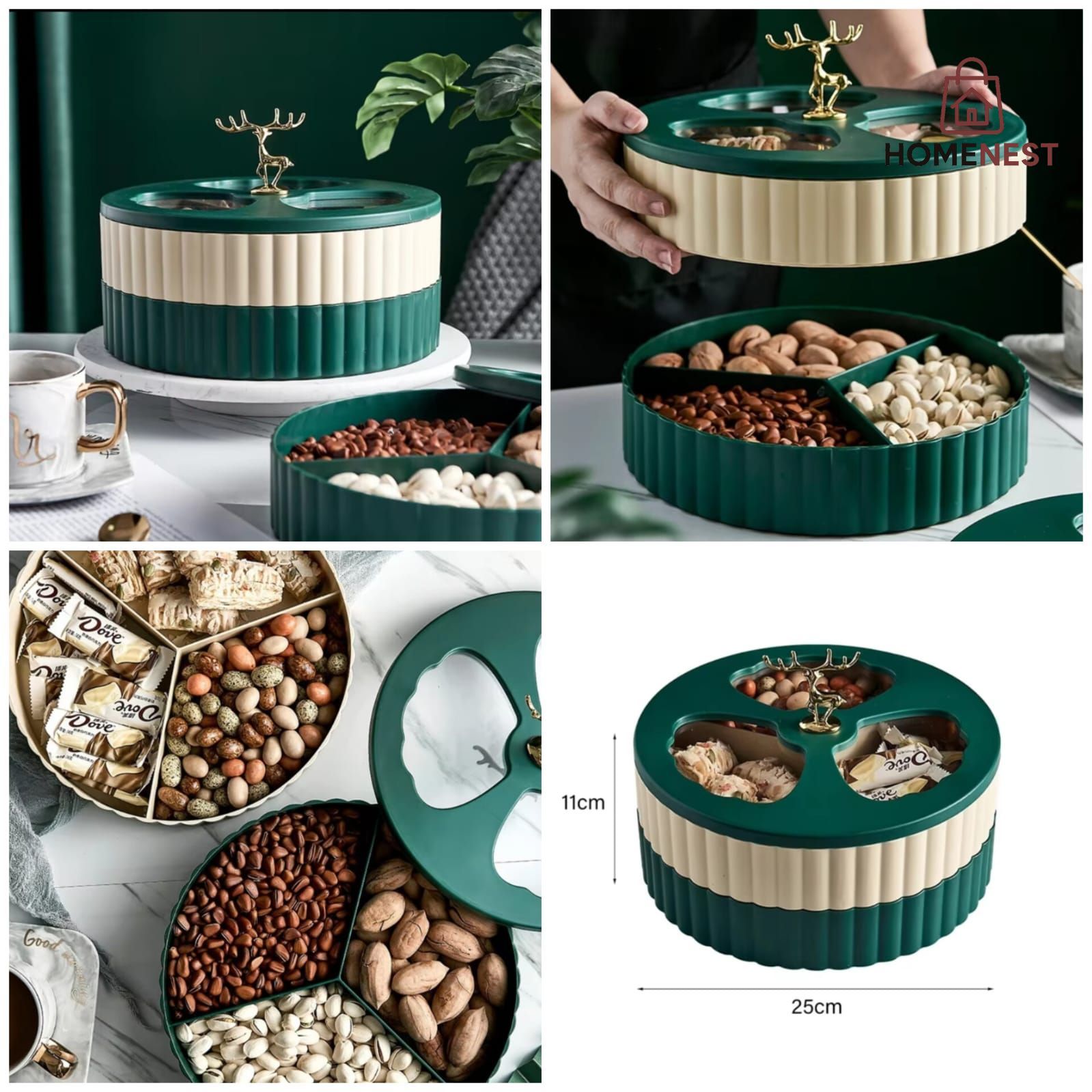 Deer Dry Fruit Storage Box