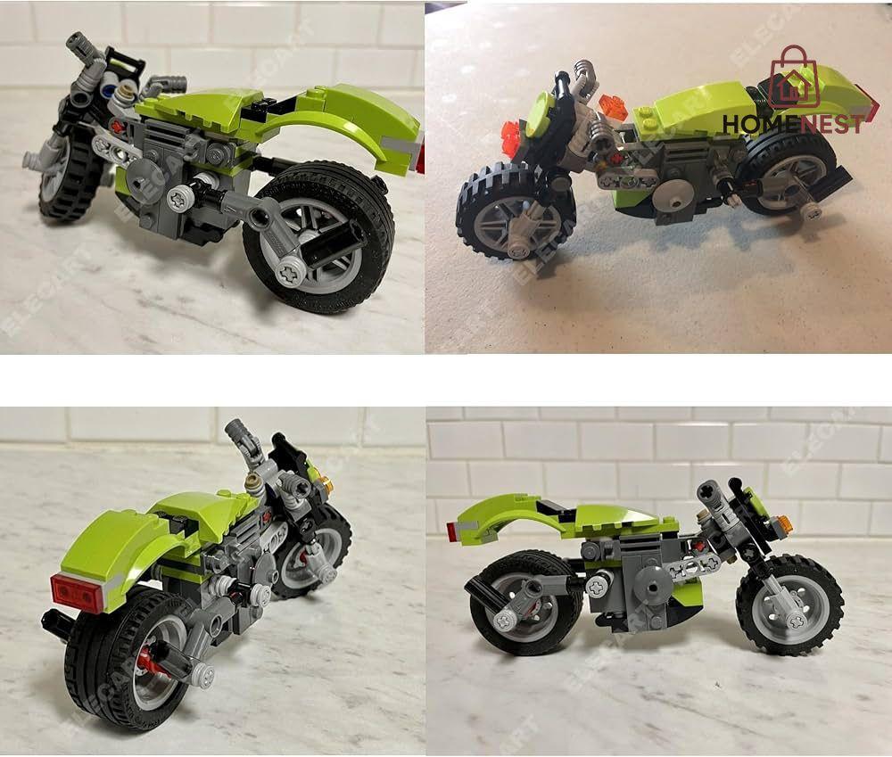 3 in 1 Architect Series Super Bike Building Block Toy Set - Educational DIY Toys for Kids