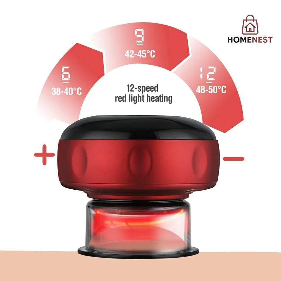 Rechargeable Vacuum Cupping Massage Anti Cellulite Magnet Therapy Wireless Guasha Scraping Fat Burner Slimming Body Scraping Cupping Hajama