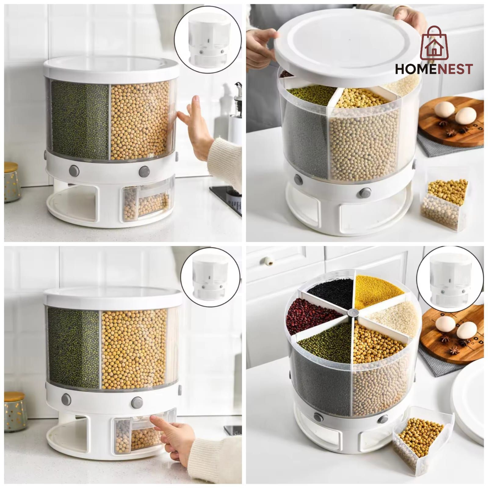 Cereal Dispenser 6Part 10kg