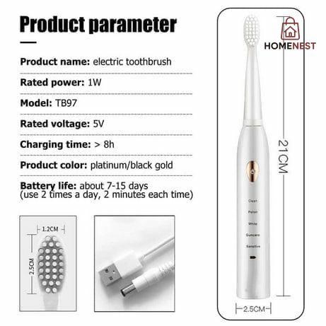 Rechargeable Electric Toothbrush 🪥