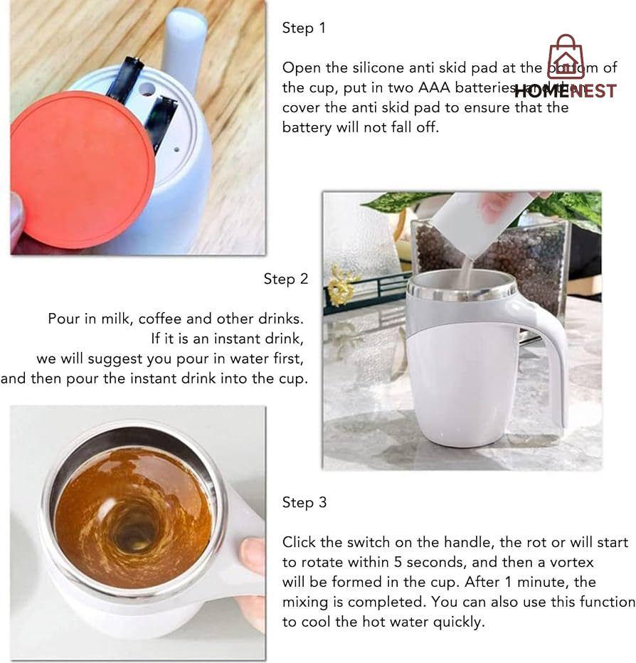 Automatic Magnetic Stirring Coffee Mug