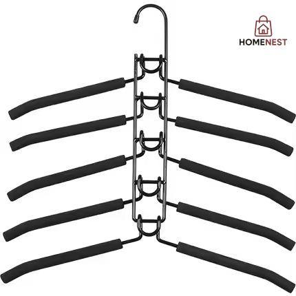 5 Tier Metal Anti Slip Clothes Hanger