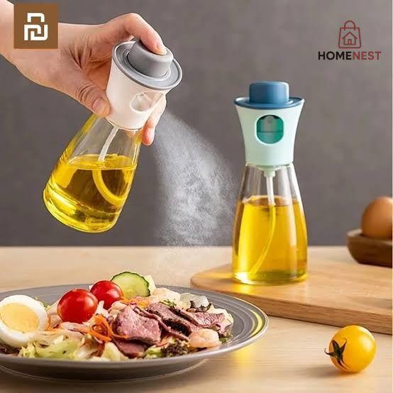 Versatile Glass Oil Sprayer for Cooking, Transparent Oil Spray Bottle for Cooking, Baking, Roasting, Grilling,Salad