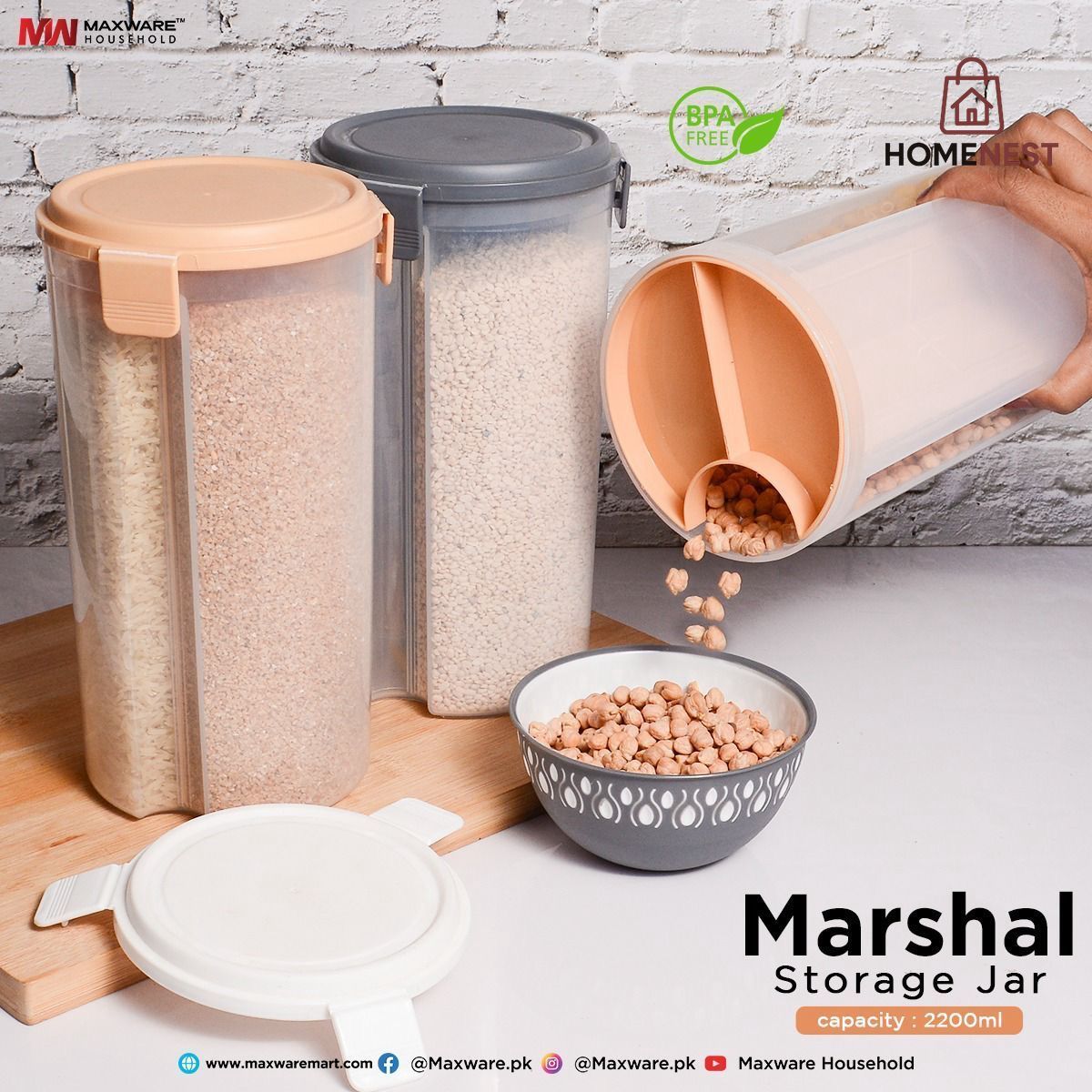 Marshal jar. PACK OF 2
