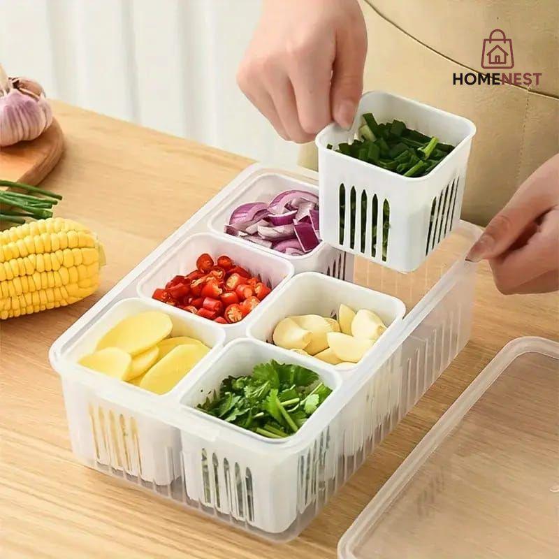 Refrigerator Storage Box 6 Grids