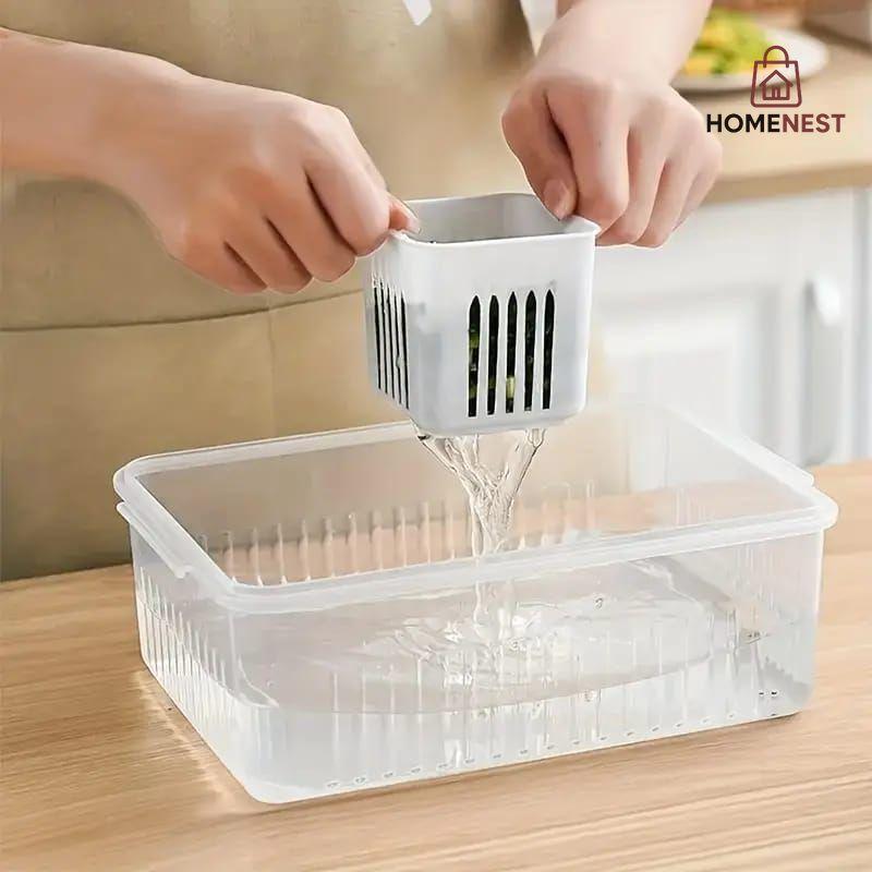 Refrigerator Storage Box 6 Grids