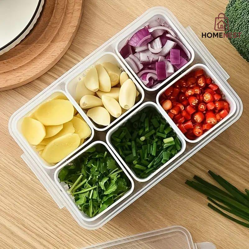 Refrigerator Storage Box 6 Grids