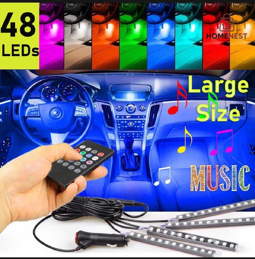 Car atmosphere RGB light with remote