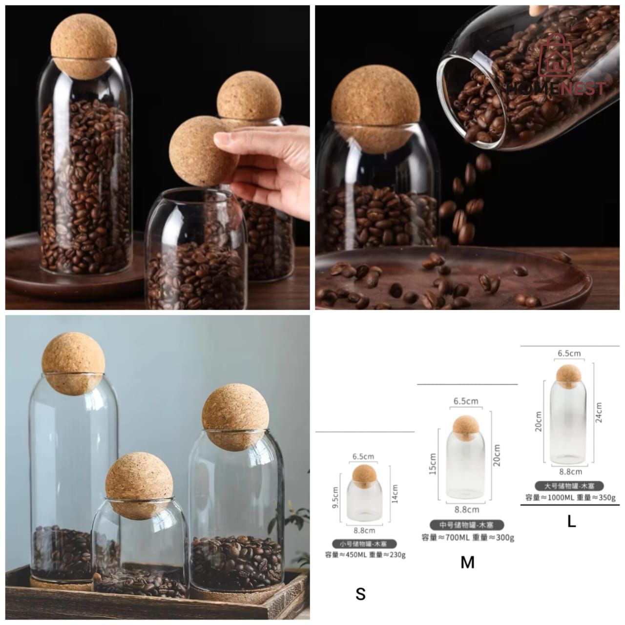 Wooden Ball Jars Pack Of 2