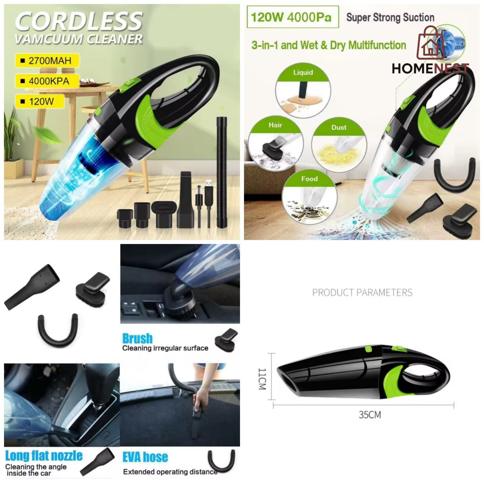 Portable Handheld Vacuum Cleaner