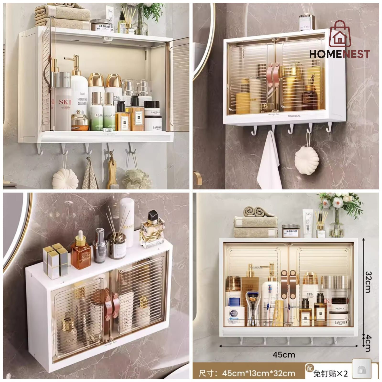 Wall Mounted Cabinet Storage Rack