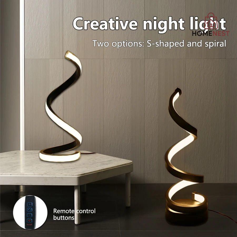 Modern Creative Spiral Desk Light 5V USB LED Table Lamp