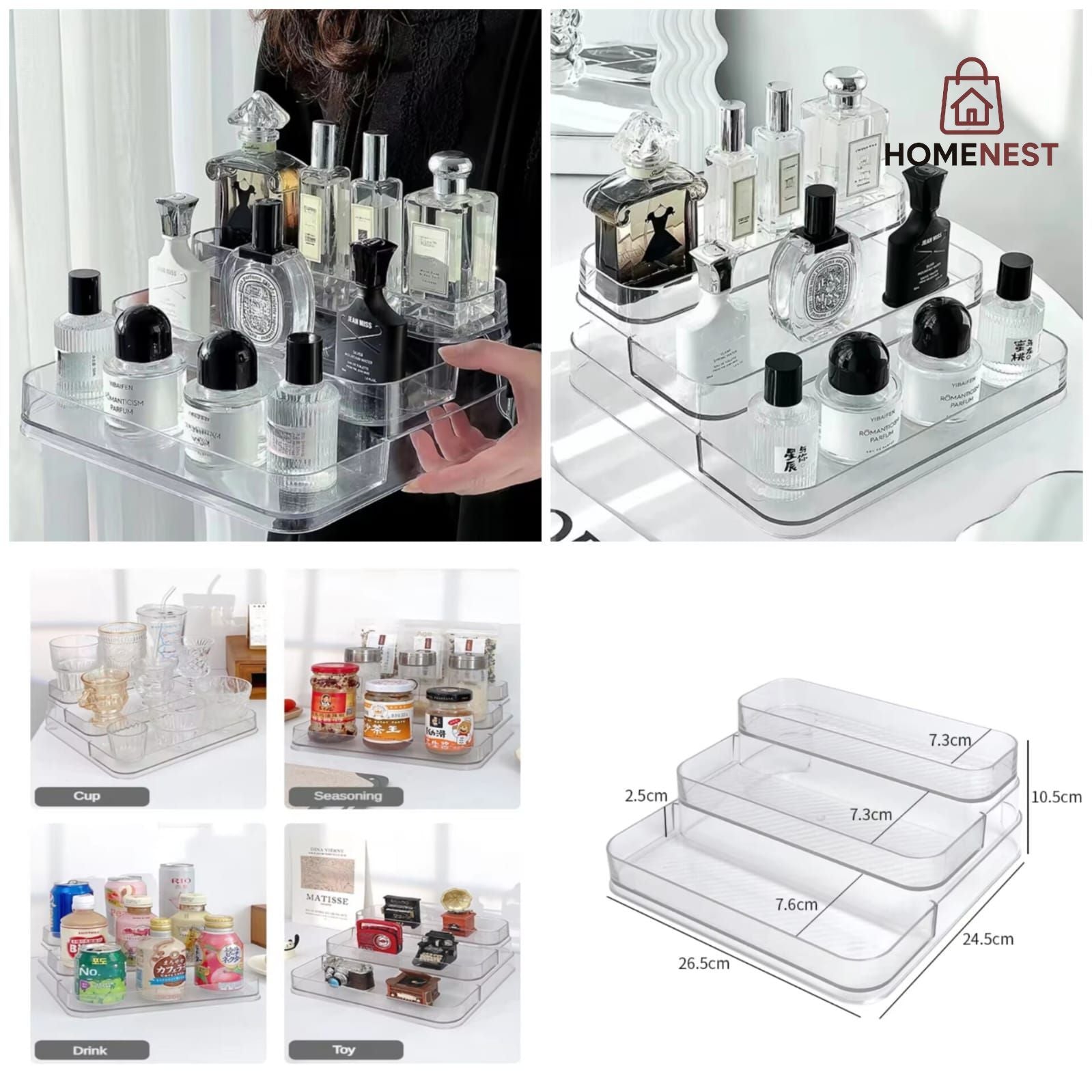 Acrylic Perfume Organizer