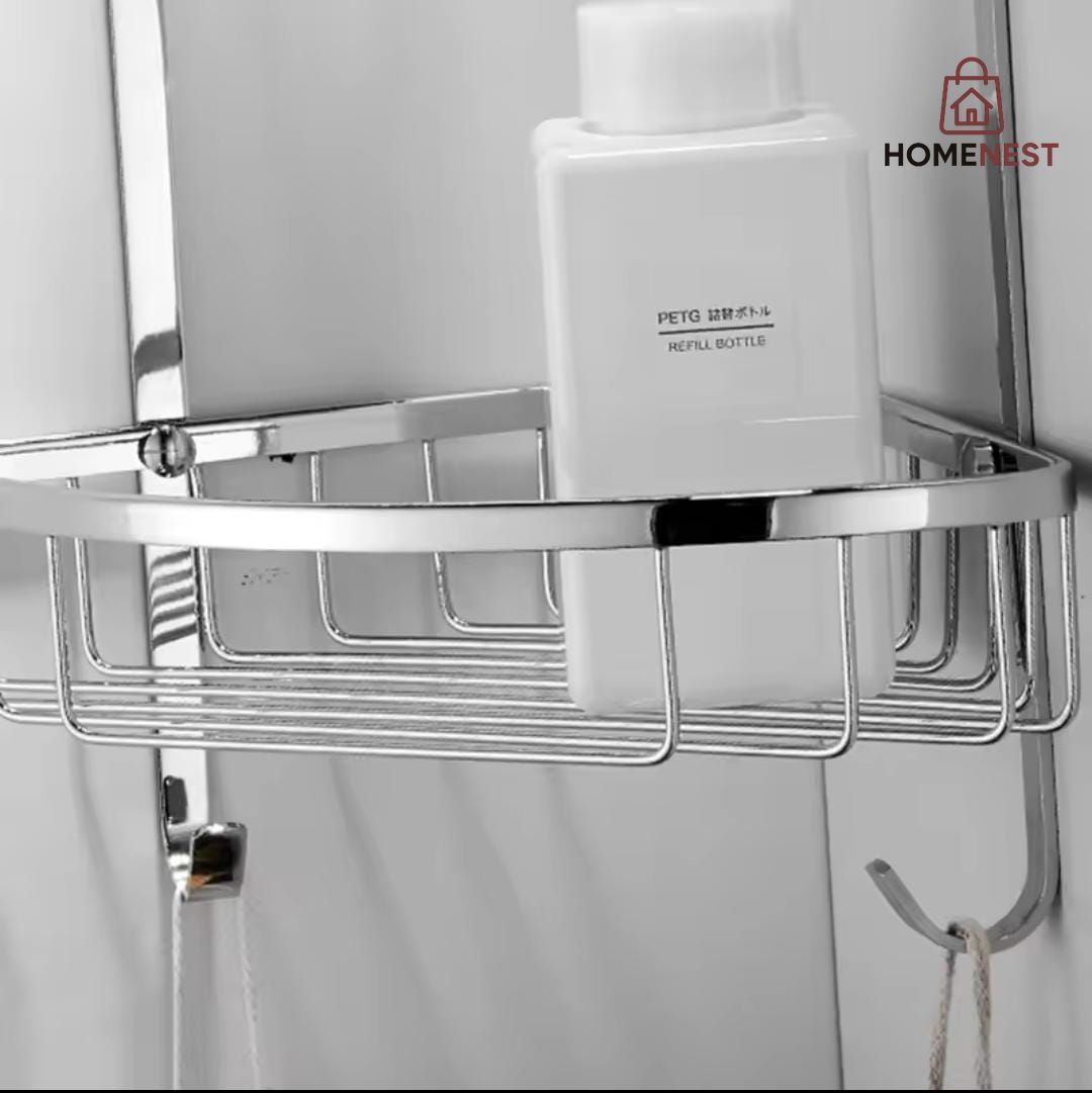 Triangle shape corner shelf