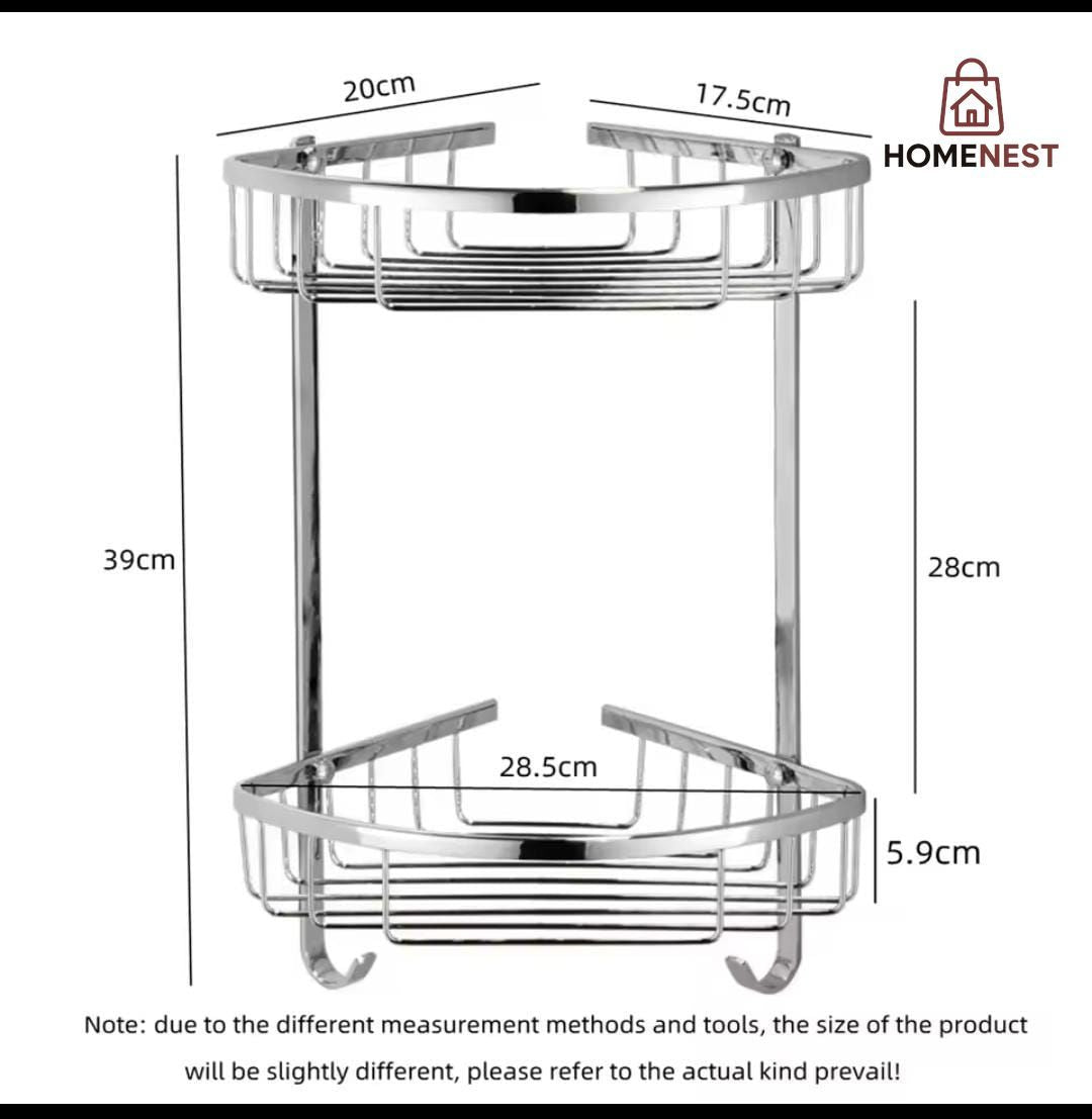 Triangle shape corner shelf