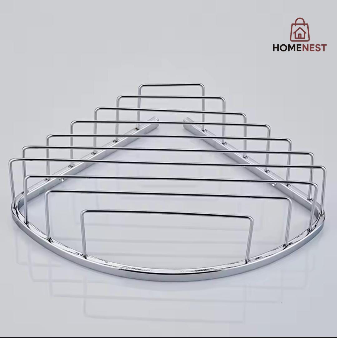 Triangle shape corner shelf