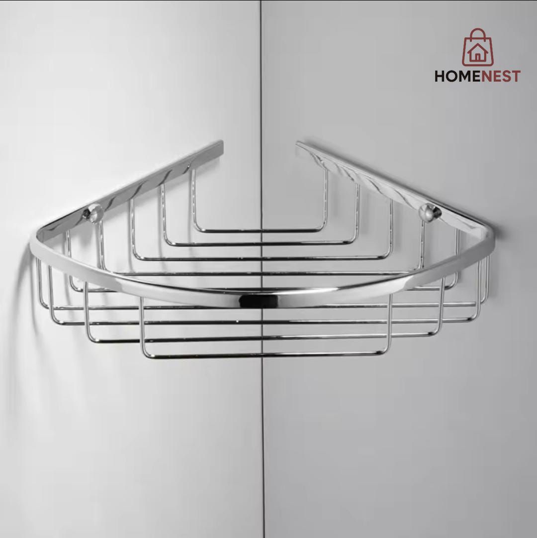 Triangle shape corner shelf
