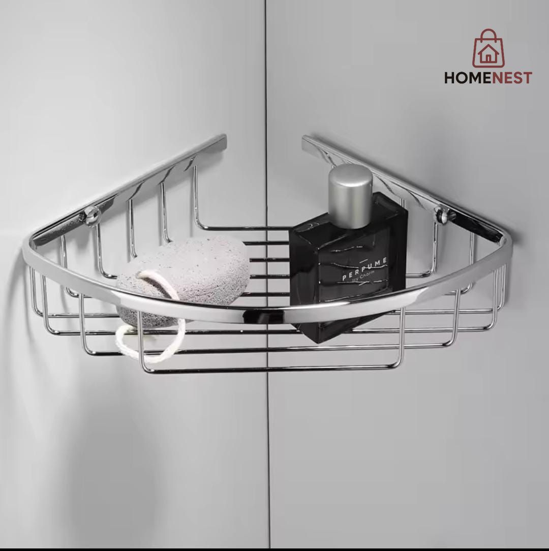 Triangle shape corner shelf