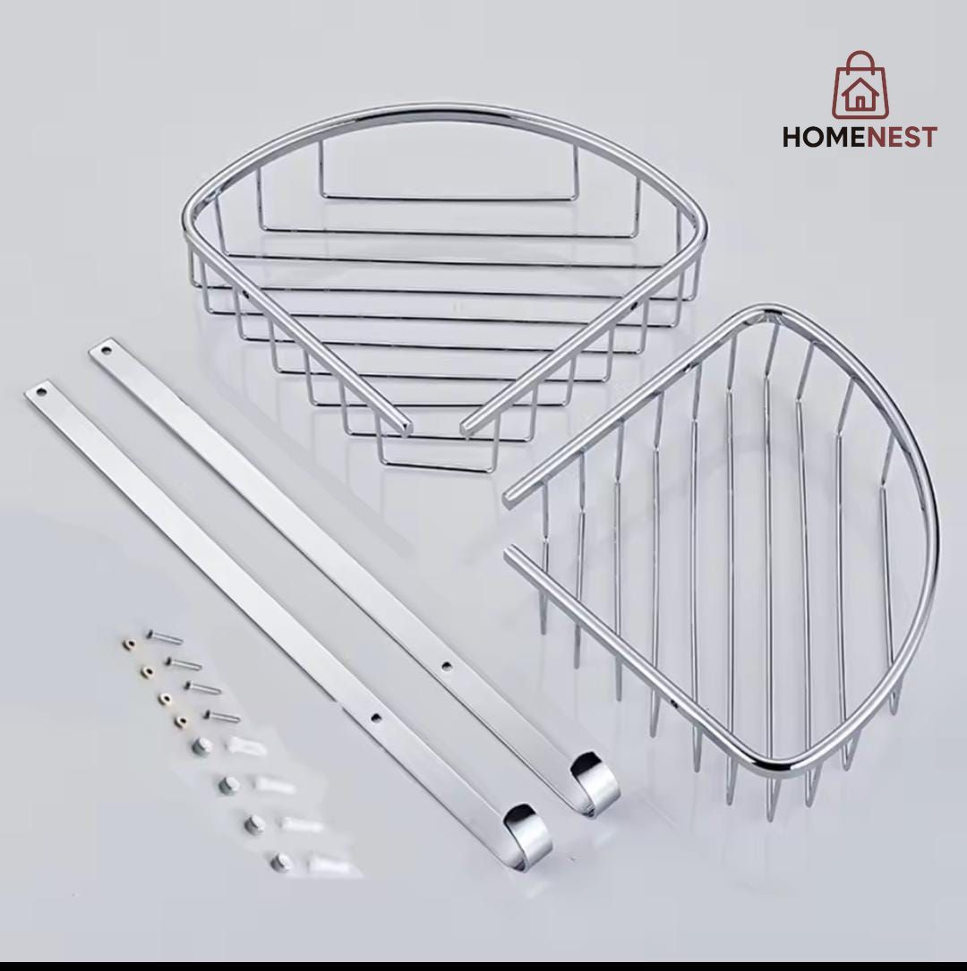 Triangle shape corner shelf