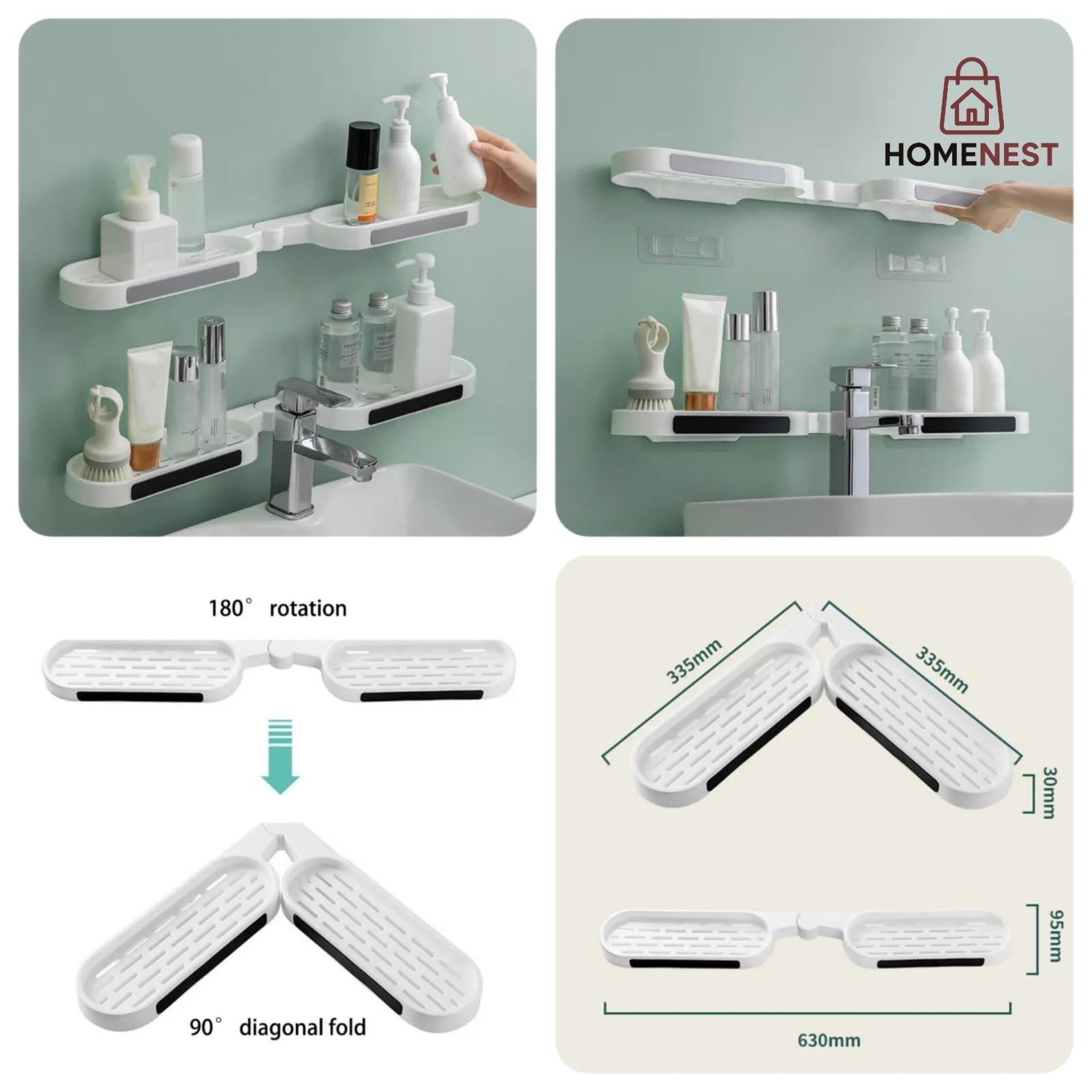 Wall-Mounted Revolving Rack